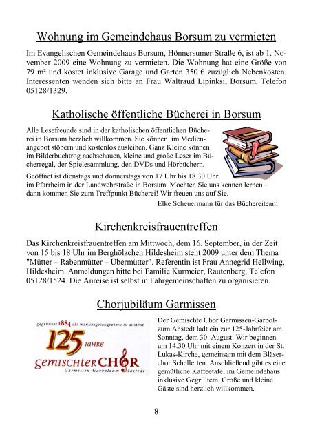 Gemeindebrief September-November 2009 - Kirchenregion ...