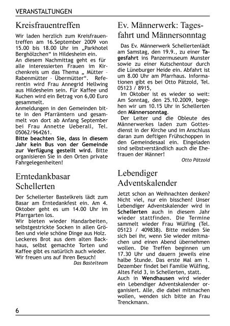 Gemeindebrief September-November 2009 - Kirchenregion ...