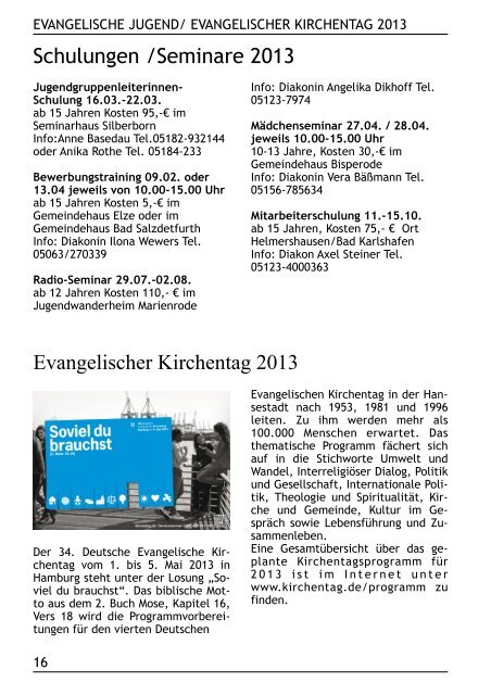 Gemeindebrief MÃ¤rz-Mai 2013 - Kirchenregion Schellerten