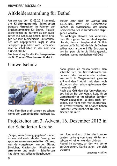 Gemeindebrief MÃ¤rz-Mai 2013 - Kirchenregion Schellerten