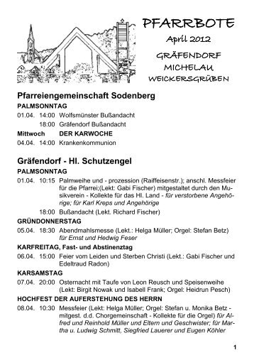 April 2012 - Pfarreiengemeinschaft Sodenberg