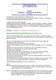 Familiengottesdienst am 30. September 2001 Thema: Erntedank ...