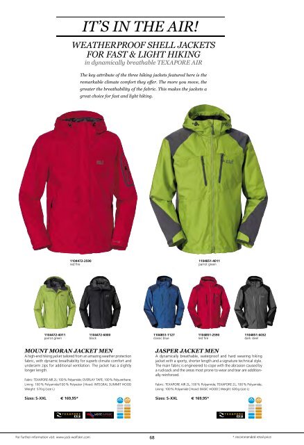 Jack Wolfskin Summer 2014