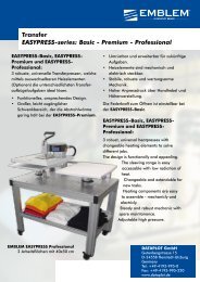 Transfer Easypress-series: Basic - Premium ... - Dataplot Gmbh