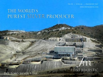 Del Toro Silver Mine - First Majestic Silver Corp.