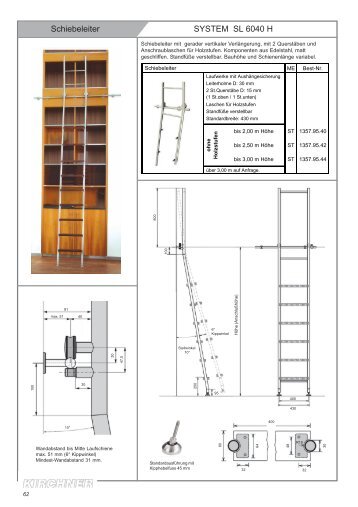 Schiebeleiter SYSTEM SL 6040 H - G. Kirchner