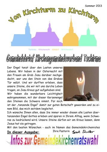 Gemeindebrief Sommer i.pub - Kirchspiel Tschirma