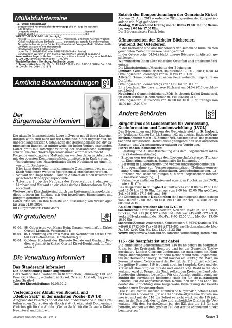 Viertage-Sonderzug 2013 - Gemeinde Kirkel