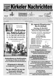 am 14. und 15. Sept. 2013 - Gemeinde Kirkel