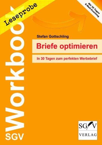 Leseprobe: SGV Workbook "Briefe optimieren" (Stefan Gottschling)