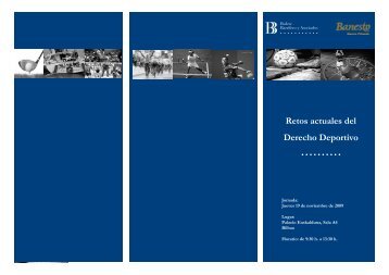 Retos actuales del Derecho Deportivo