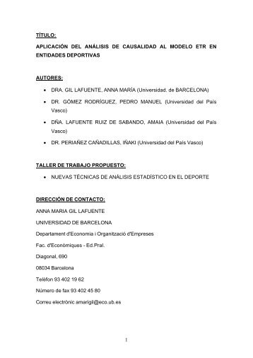 aplicaciÃ³n del anÃ¡lisis de causalidad al modelo etr en entidades ...
