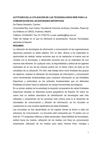 1 ACTITUDES EN LA UTILIZACIÃN DE LAS TECNONOLOGÃAS ...