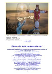 Krishna: Ich darf nun Jesus erkennen (Bamberg) - Die Mission der ...