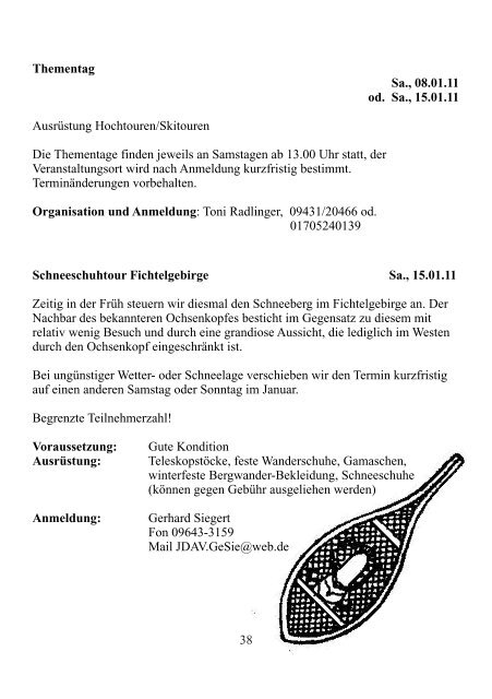 Mitteilungsblatt der Sektion Amberg - Dav-Sektion Amberg