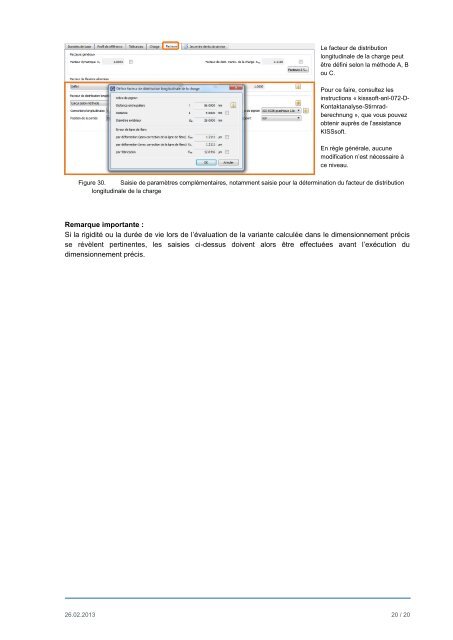 Dimensionnement fin d'un engrenage - KISSsoft AG