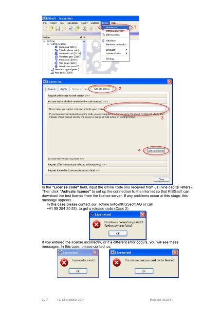 KISSsoft Tutorial: Test Version and First Steps 1 ... - KISSsoft AG