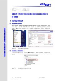 Compression Springs As Specified In EN - KISSsoft AG