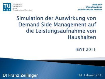 Simulation von Demand Side Management mit ... - EEG