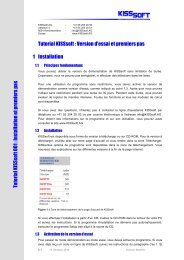 Tutorial KISSsoft : Version d'essai et premiers pas 1 ... - KISSsoft AG