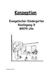 Konzeption-Ev.KindertagesstaetteRieslingweg - Kita Diakonie Ulm