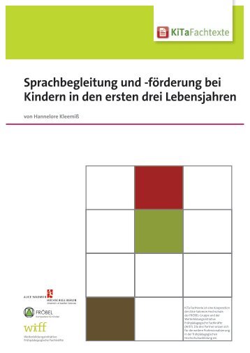 Sprachbegleitung und -fÃ¶rderung bei Kindern in ... - KiTa Fachtexte