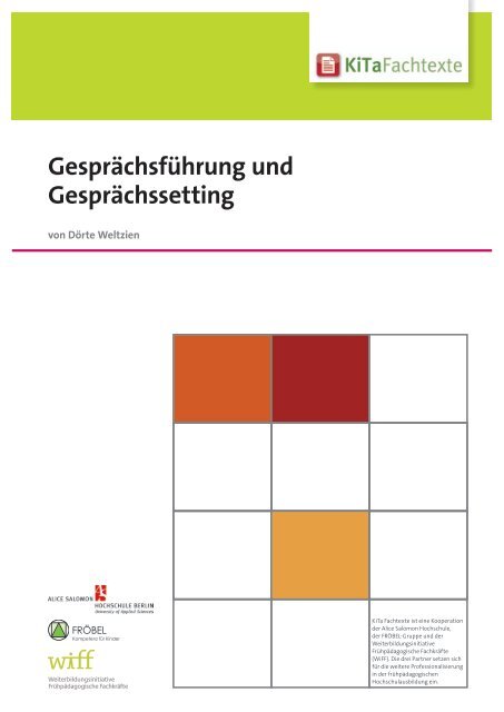 GesprÃ¤chsfÃ¼hrung und GesprÃ¤chssetting - KiTa Fachtexte