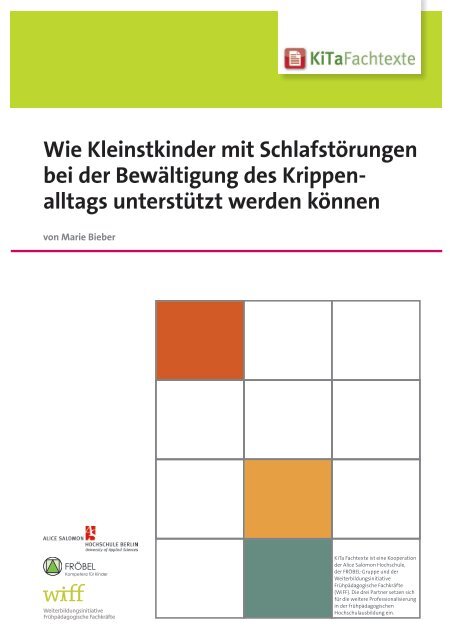 Wie Kleinstkinder mit SchlafstÃ¶rungen bei der ... - KiTa Fachtexte