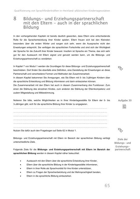 Selbstlernmaterialien zu Modul 9 - Kita-Server Rheinland-Pfalz