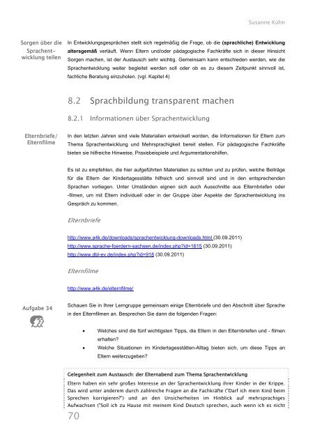 Selbstlernmaterialien zu Modul 9 - Kita-Server Rheinland-Pfalz