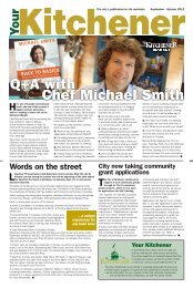 Chef Michael Smith Q+A with - City of Kitchener