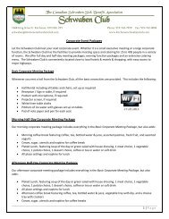 Corporate Event Packages PDF - Kitchener Schwaben Club