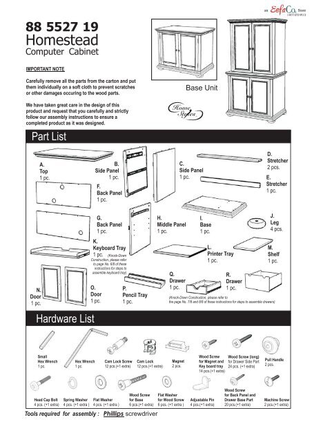 Base Assembly Instructions - Kitchen Source