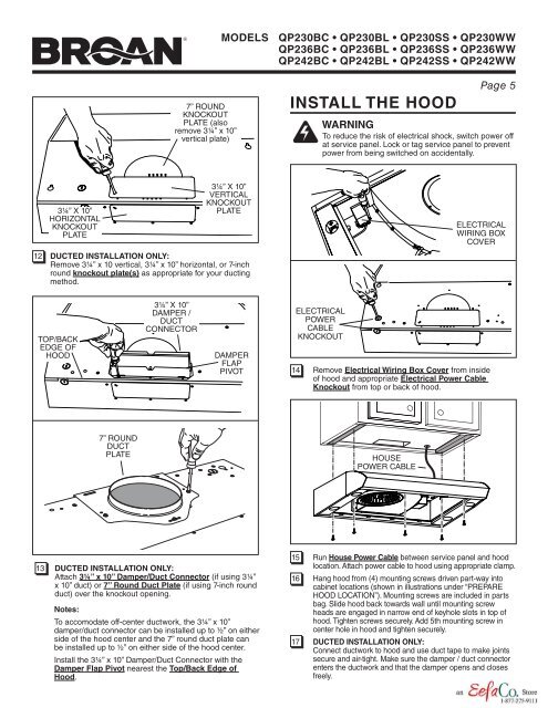 Installation Instructions Part 2 (PDF 760KB) - KitchenSource.com