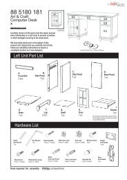 Assembly Instructions (PDF) - Kitchen Source