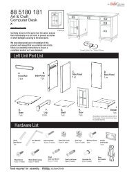 Assembly Instructions - KitchenSource.com