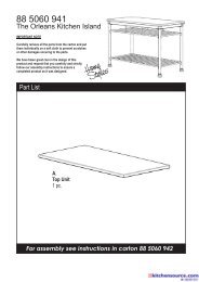 Assembly Instructions - Home Styles