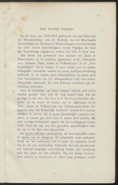 Register Tijdschrift en Verhandelingen .... tot het jaar 1907 - kitlv