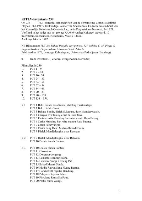 239 Pleyte Microfilms Kitlv