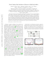 Exotic Gapless Mott Insulators of Bosons on multi-leg Ladders - KITP ...