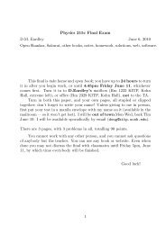 Physics 215c Final Exam D.M. Eardley June 6, 2010 Open ... - KITP