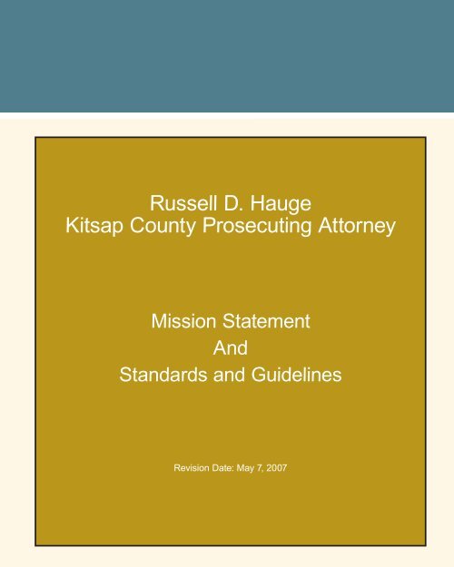 Mission Statement and Guidelines Kitsap County Government