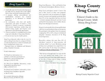 Citizen Information Regarding Drug Court - Kitsap County Government