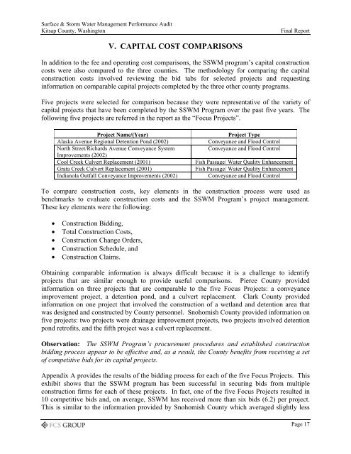 surface & stormwater management performance audit final report