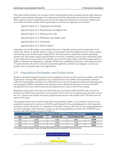 CENTRAL KITSAP COUNTY WASTEWATER FACILITY PLAN ...