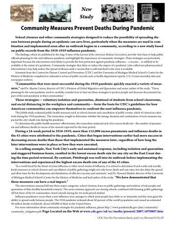 Pandemic Flu - Kitsap Public Health District