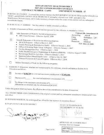 contract number: c14951 amendment number: 15 - Kitsap Public ...