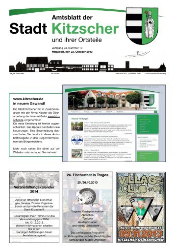 Amtsblatt 10 2013 - Stadt Kitzscher