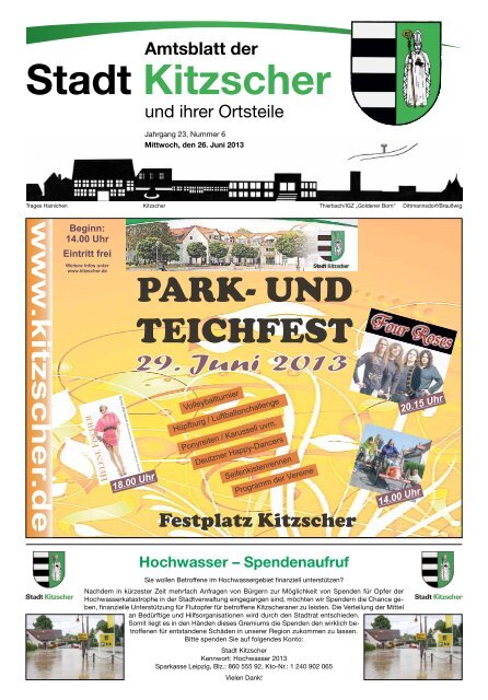 Amtsblatt 06 2013 - Kitzscher