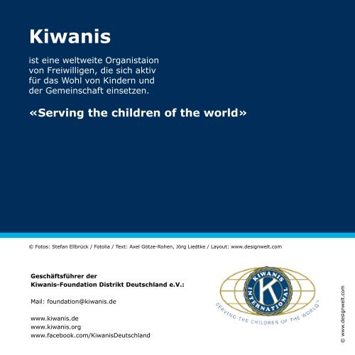 Kiwanis Foundation Flyer (PDF) - Kiwanis Deutschland